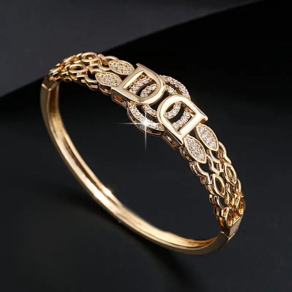 HOST PICK  Gold Plated Bracelet Bangle - Picture 1 of 3